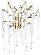 Бра Loft it Waterfall 10350/3W AB цвет бронза античная