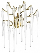 Бра Loft it Waterfall 10350/3W AB цвет плафона/подвески Прозрачный, цвет арматуры Бронза