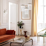 Бра Loft it Waterfall 10350/3W AB цвет плафона/подвески Прозрачный, цвет арматуры Бронза-4