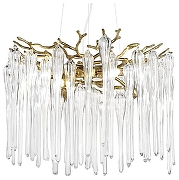 Люстра Loft it Waterfall 10350/460 AB цвет плафона/подвески Прозрачный, цвет арматуры Бронза