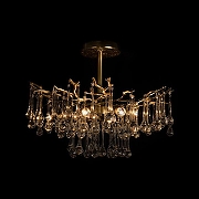 Люстра на штанге Loft it Coral 10351/460C AB цвет плафона/подвески Прозрачный, цвет арматуры Бронза-2