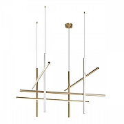 Люстра Loft it Coord1nates 10393/B цвет плафона/подвески Белый, Золото, цвет арматуры Золото-3