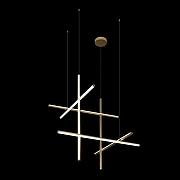 Люстра Loft it Coord1nates 10393/C цвет плафона/подвески Белый, Золото, цвет арматуры Золото-4