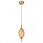 Подвесной светильник Loft it Hel1x 10421/A Amber цвет плафона/подвески Оранжевый, цвет арматуры Бронза-3