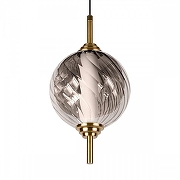 Подвесной светильник Loft it Hel1x 10421/B Smoke цвет плафона/подвески Светло-серый, цвет арматуры Бронза-1