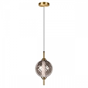 Подвесной светильник Loft it Hel1x 10421/B Smoke цвет плафона/подвески Светло-серый, цвет арматуры Бронза-3