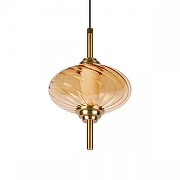 Подвесной светильник Loft it Hel1x 10421/C Amber цвет плафона/подвески Оранжевый, цвет арматуры Бронза-1