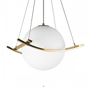 Подвесной светильник Loft it Sw1ng 10424/300 цвет плафона/подвески Белый, цвет арматуры Бронза-1