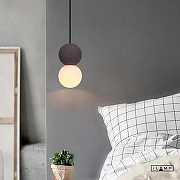 Подвесной светильник iLamp Foxtrot 10694P/1-D100 BK-WH цвет плафона/подвески Белый, цвет арматуры Черный-6