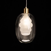 Подвесной светильник De City Лоск 107012601 цвет плафона/подвески Белый, Прозрачный, цвет арматуры Бронза-3