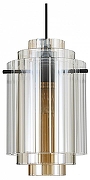 Подвесной светильник Indigo Brandy 11054/1P Cognac цвет плафона/подвески Прозрачный, Коньячный, Янтарный, цвет арматуры Черный