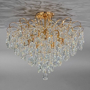 Люстра на штанге Escada Crown 1113/7PL цвет плафона/подвески Прозрачный, цвет арматуры Золото-4