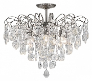 Люстра на штанге Escada Crown 1113/7PL Chrome цвет плафона/подвески Прозрачный, цвет арматуры Хром