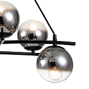 Люстра Escada Balance 1119/6S Black цвет плафона/подвески Дымчатый, цвет арматуры Черный-4