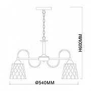 Люстра Escada Dream 1125/5PL цвет плафона/подвески Оранжевый, цвет арматуры Бронза-6