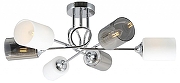 Люстра на штанге Escada Duo 1126/6PL цвет плафона/подвески Белый, Прозрачный, Хром, цвет арматуры Хром