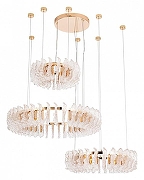 Подвесной светильник Divinare Anna 1138/01 LM-280 цвет плафона/подвески Прозрачный, цвет арматуры Золото