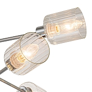 Люстра на штанге Escada Reflex 1140/8P цвет плафона/подвески Серый, цвет арматуры Хром-2