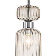 Подвесной светильник Escada Gloss 1141/1S Chrome/Beige цвет плафона/подвески Бежевый, цвет арматуры Хром-3