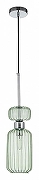 Подвесной светильник Escada Gloss 1141/1S Chrome/Green цвет плафона/подвески Зеленый, цвет арматуры Хром-1