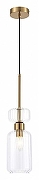 Подвесной светильник Escada Gloss 1141/1S Clear цвет плафона/подвески Прозрачный, цвет арматуры Медь-2