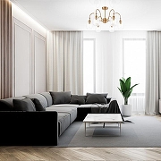 Люстра на штанге Escada Gloss 1141/6PL Clear цвет плафона/подвески Прозрачный, цвет арматуры Медь-5