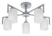 Люстра на штанге Escada Style 1142/5P Silver цвет плафона/подвески Белый, цвет арматуры Серебро