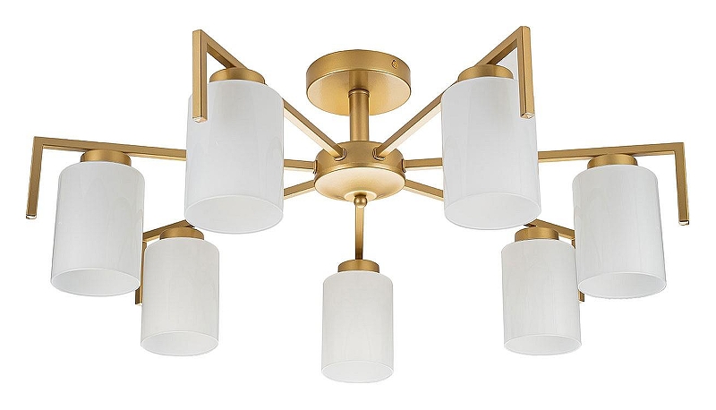 Люстра на штанге Escada Style 1142/7P Gold 