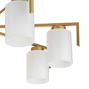 Люстра на штанге Escada Style 1142/7P Gold цвет плафона/подвески Белый, цвет арматуры Золото-3