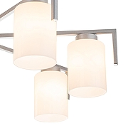 Люстра на штанге Escada Style 1142/7P Silver цвет плафона/подвески Белый, цвет арматуры Серебро-2