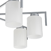 Люстра на штанге Escada Style 1142/7P Silver цвет плафона/подвески Белый, цвет арматуры Серебро-3