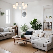 Люстра на штанге Escada Style 1142/7P Silver цвет плафона/подвески Белый, цвет арматуры Серебро-4