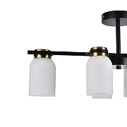 Люстра на штанге Escada Mad1son 1151/6P цвет плафона/подвески Белый, цвет арматуры Бронза, Черный-3