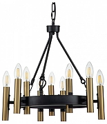 Люстра Indigo Cero 13009/9P Black цвет арматуры Золото, Черный