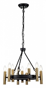 Люстра Indigo Cero 13009/9P Black цвет арматуры Золото, Черный-2