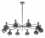 Люстра на штанге Indigo Collana 13015/10R Chrome цвет плафона/подвески Дымчатый, цвет арматуры Хром