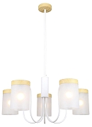 Люстра на штанге Escada Harmony 1172/5P White цвет белый, дерево