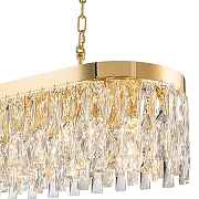 Люстра Indigo Anna 12029/10PL Gold цвет плафона/подвески Прозрачный, цвет арматуры Золото-3