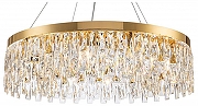 Люстра Indigo Anna 12029/12P Gold цвет плафона/подвески Прозрачный, цвет арматуры Золото