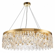 Люстра Indigo Anna 12029/12P Gold цвет плафона/подвески Прозрачный, цвет арматуры Золото-1