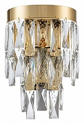 Накладной светильник Indigo Anna 12029/2W Gold цвет плафона/подвески Прозрачный, цвет арматуры Золото