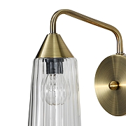 Бра Indigo Campana 13028/1W Brass цвет плафона/подвески Прозрачный, цвет арматуры Бронза-5