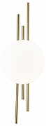 Накладной светильник Indigo Astro 14007/1W Brass цвет плафона/подвески Белый, цвет арматуры Бронза-1