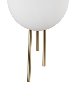 Накладной светильник Indigo Astro 14007/1W Brass цвет плафона/подвески Белый, цвет арматуры Бронза-3
