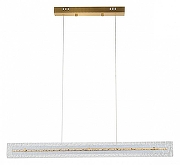 Подвесной светильник Indigo Dualita 14018/1PL Brass цвет плафона/подвески Прозрачный, цвет арматуры Бронза-2