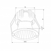 Встраиваемый светильник Elektrostandard Arco 15274/LED цвет плафона/подвески Белый, цвет арматуры Белый, Черный-4