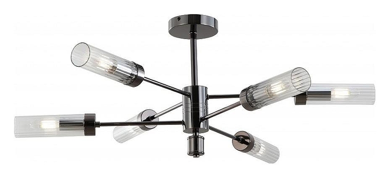 Люстра на штанге iLamp Evolution 15609-6 AN+CL 