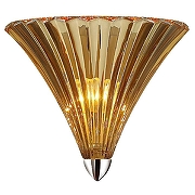 Накладной светильник Favourite Iris 1697-1W цвет плафона/подвески Оранжевый, цвет арматуры Хром