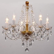 Люстра Favourite Simone 1736-6P цвет плафона/подвески Прозрачный, цвет арматуры Золото