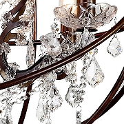 Люстра Favourite Orbit 1834-5P цвет плафона/подвески Прозрачный, цвет арматуры Прозрачный, Коричневый-3